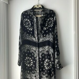 Amiri woman’s silk black bandana print dress x small